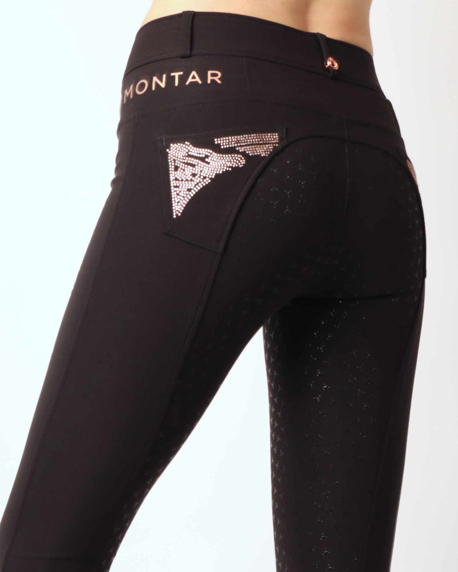 Montar Rosa black Breech with Rosegold Details