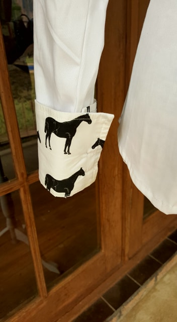 LIMITED EDITION Casual Dress Shirts with Horse Print Trim