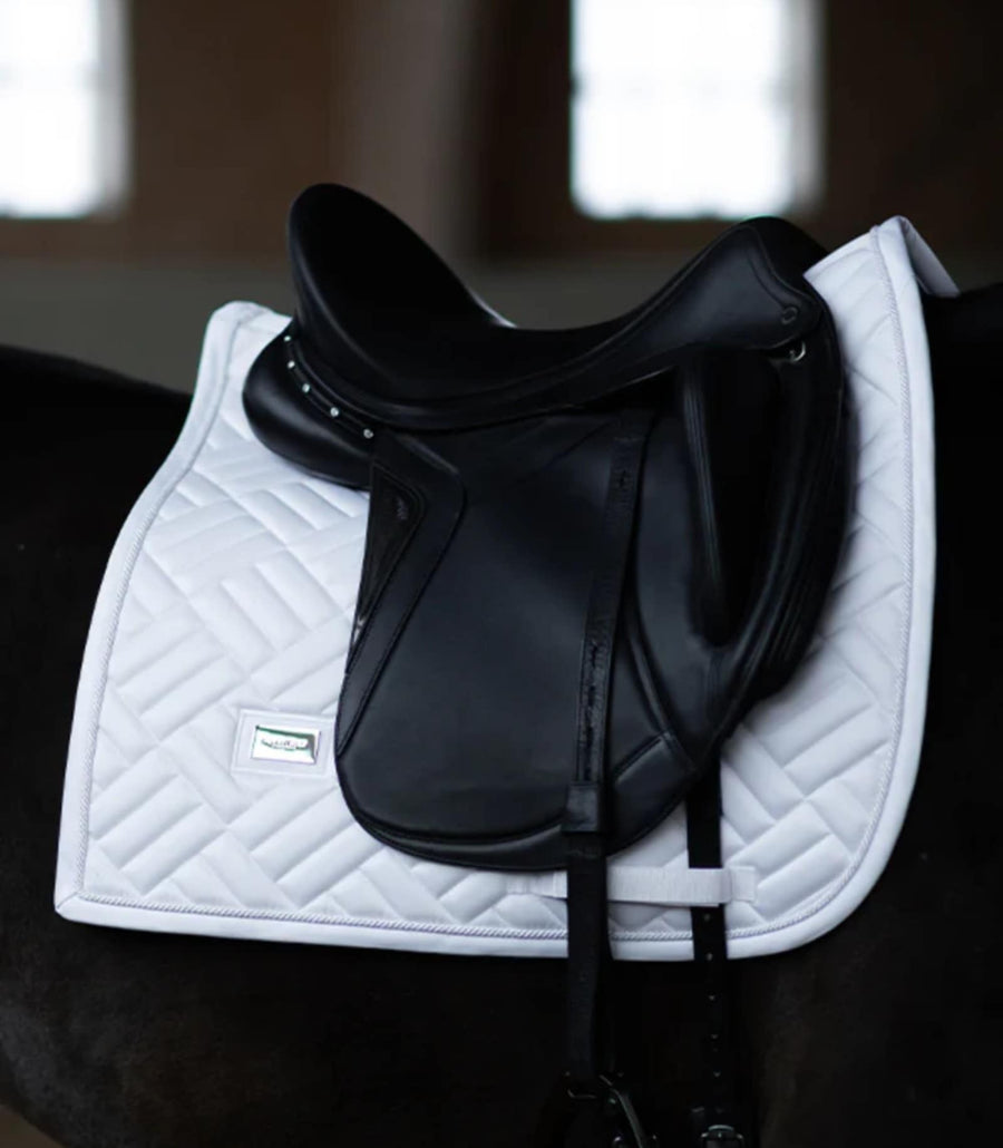 Equestrian Stockholm Modern Dressage Saddlepad White