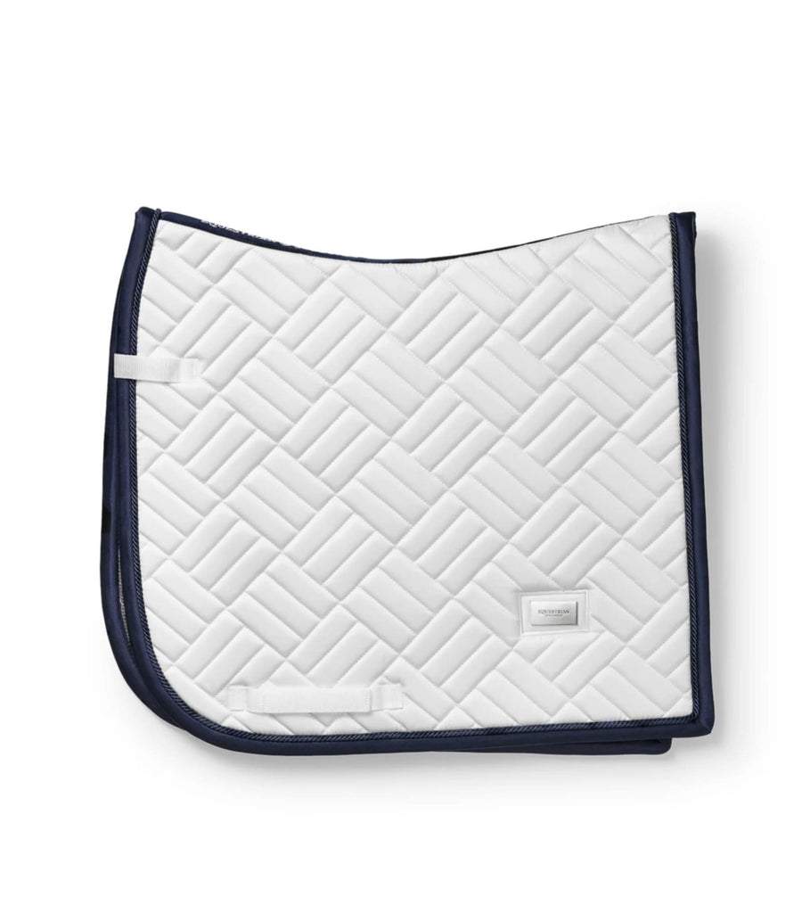 Equestrian Stockholm Modern Saddlepad White/Navy