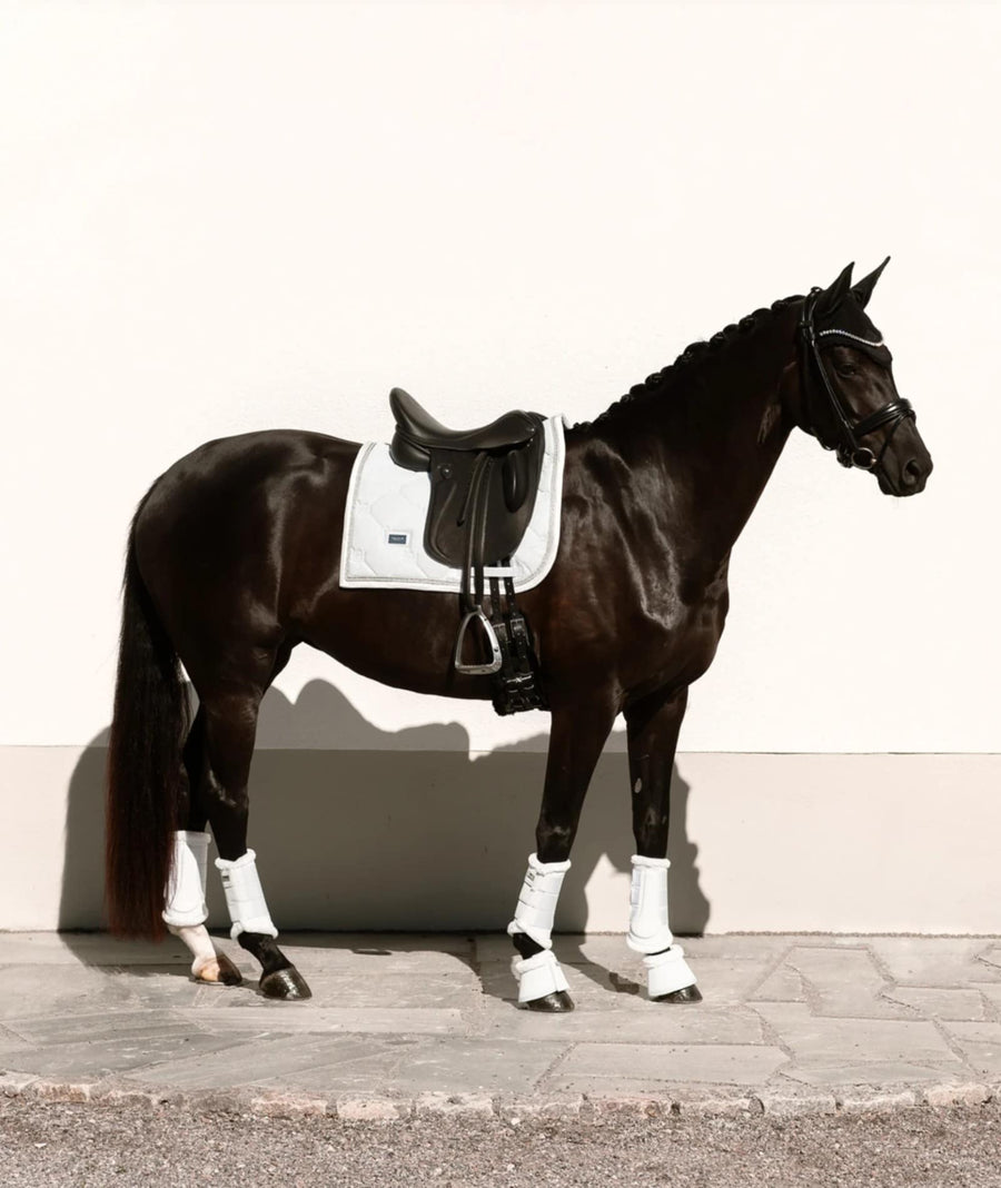 Equestrian Stockholm Glimmer White Saddlepad