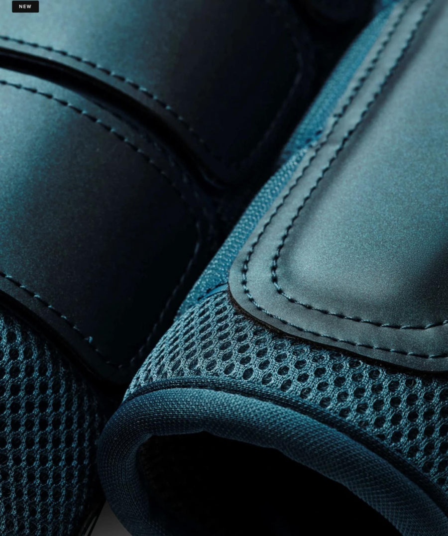 Equestrian Stockholm Mesh Boots Teal Blue