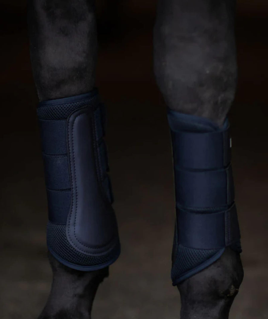 Equestrian Stockholm Mesh Brushing Boots Navy