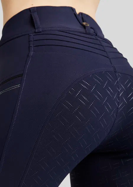 Montar MoRosie Navy Pintucks and Crystals/Phone Pocket FullSeat Breech