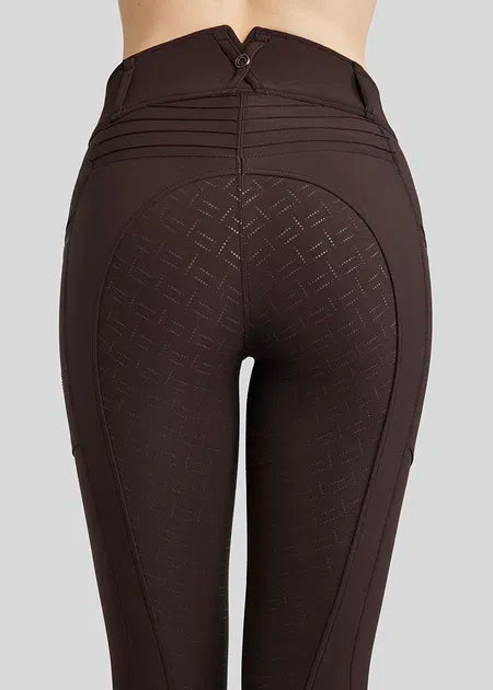 Montar MoRosie Pintuck and Crystals/phone Pockets Full Seat Brown Breech