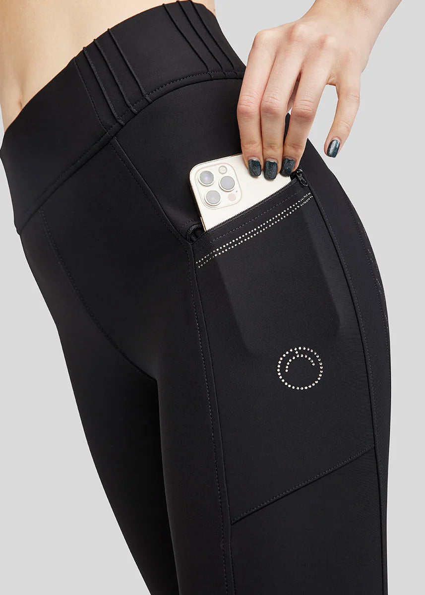 Montar MoRosie Black Pullon Breech Phone Pockets and Crystals