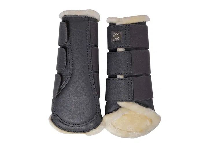 Montar Set of 4 Grey Brushing Boots