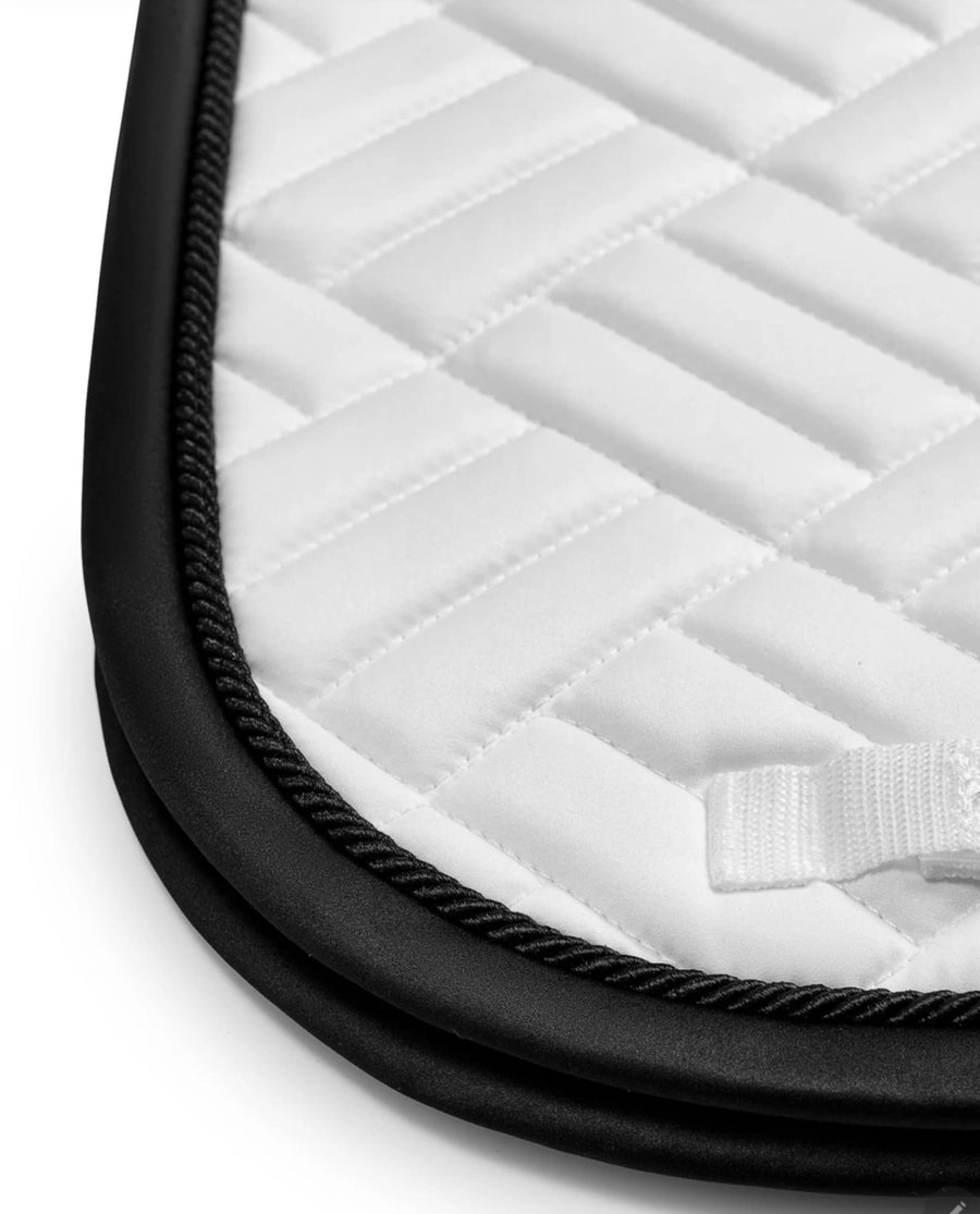 Equestrian Stockholm Modern White Black Edition Saddlepad