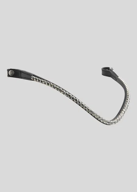 Montar Grey Crystal Snap on Browband