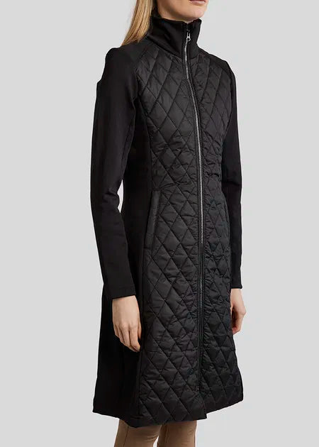 Montar Moquinn Quilted Long Jacket Black