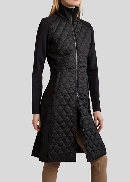 Montar Moquinn Quilted Long Jacket Black