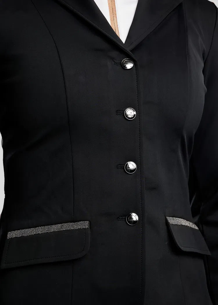 Montar MoGloria Glitter Tape Black Competition Jacket