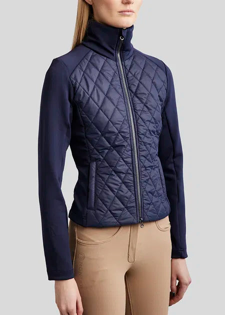 Montar Harlequin Navy Quilted Short Jacket