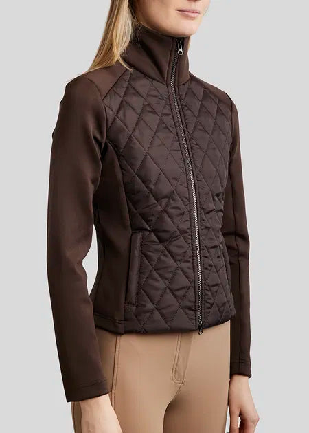 Montar Harlequin Brown Quilted Short Jacket