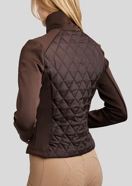 Montar Harlequin Brown Quilted Short Jacket