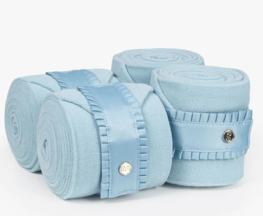 PS of Sweden Stone Blue Ruffle Polos