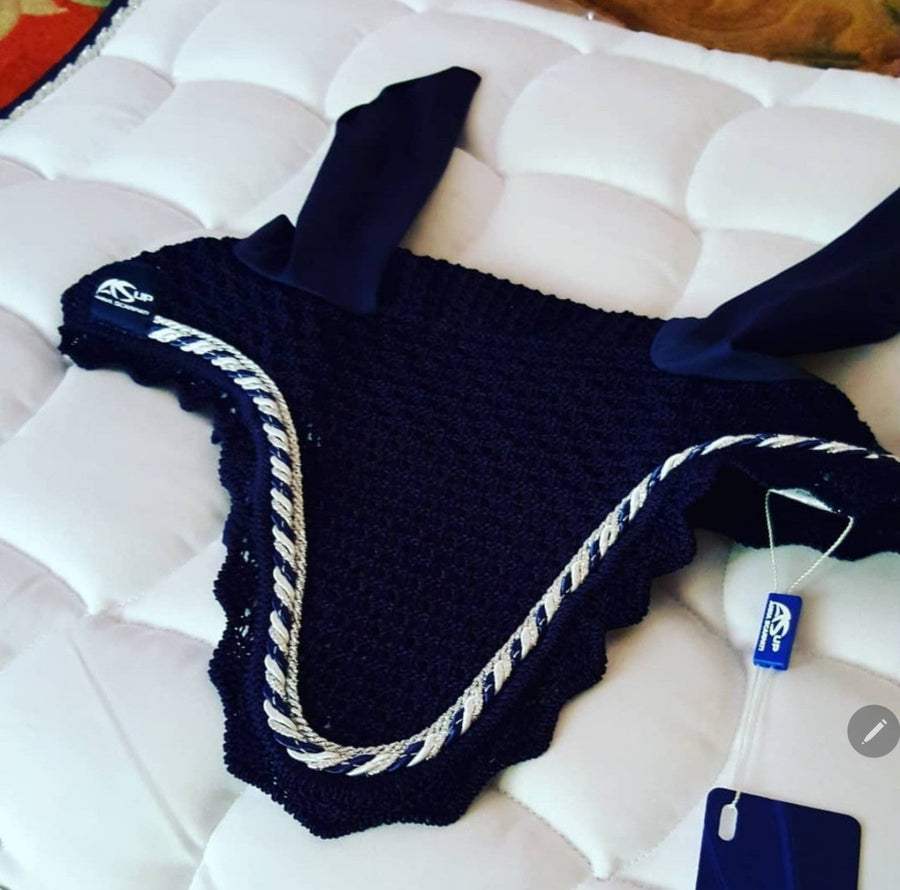 Anna Scarpati Navy SOUNDLESS Ear Bonnet
