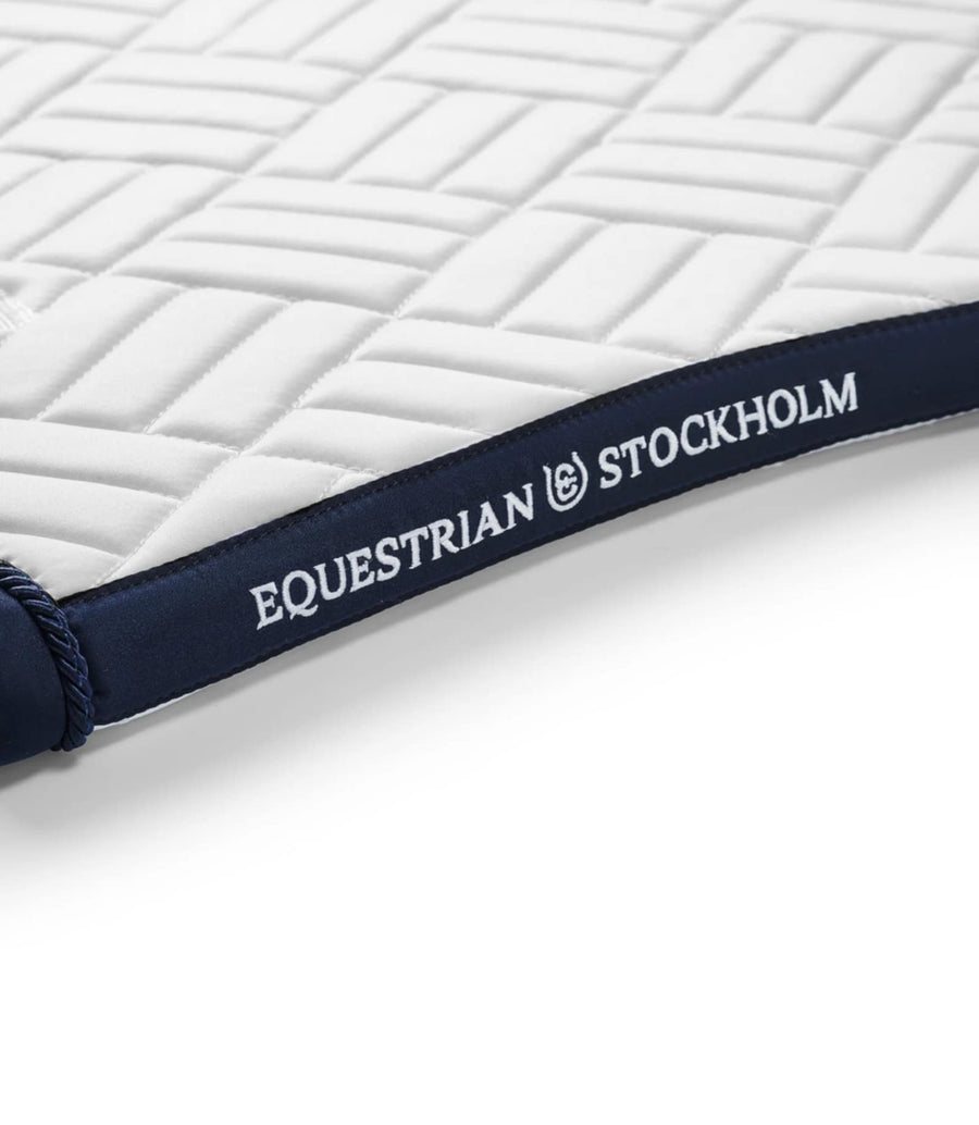 Equestrian Stockholm Modern Saddlepad White/Navy