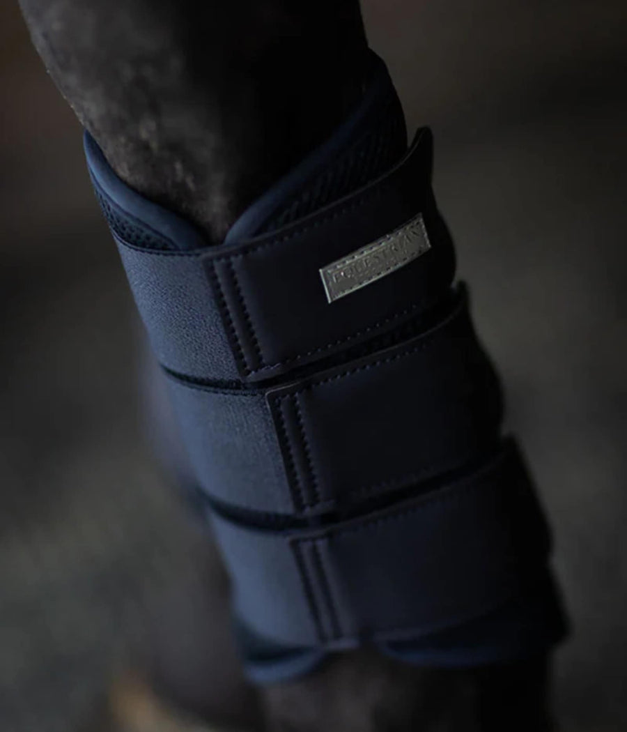 Equestrian Stockholm Mesh Brushing Boots Navy