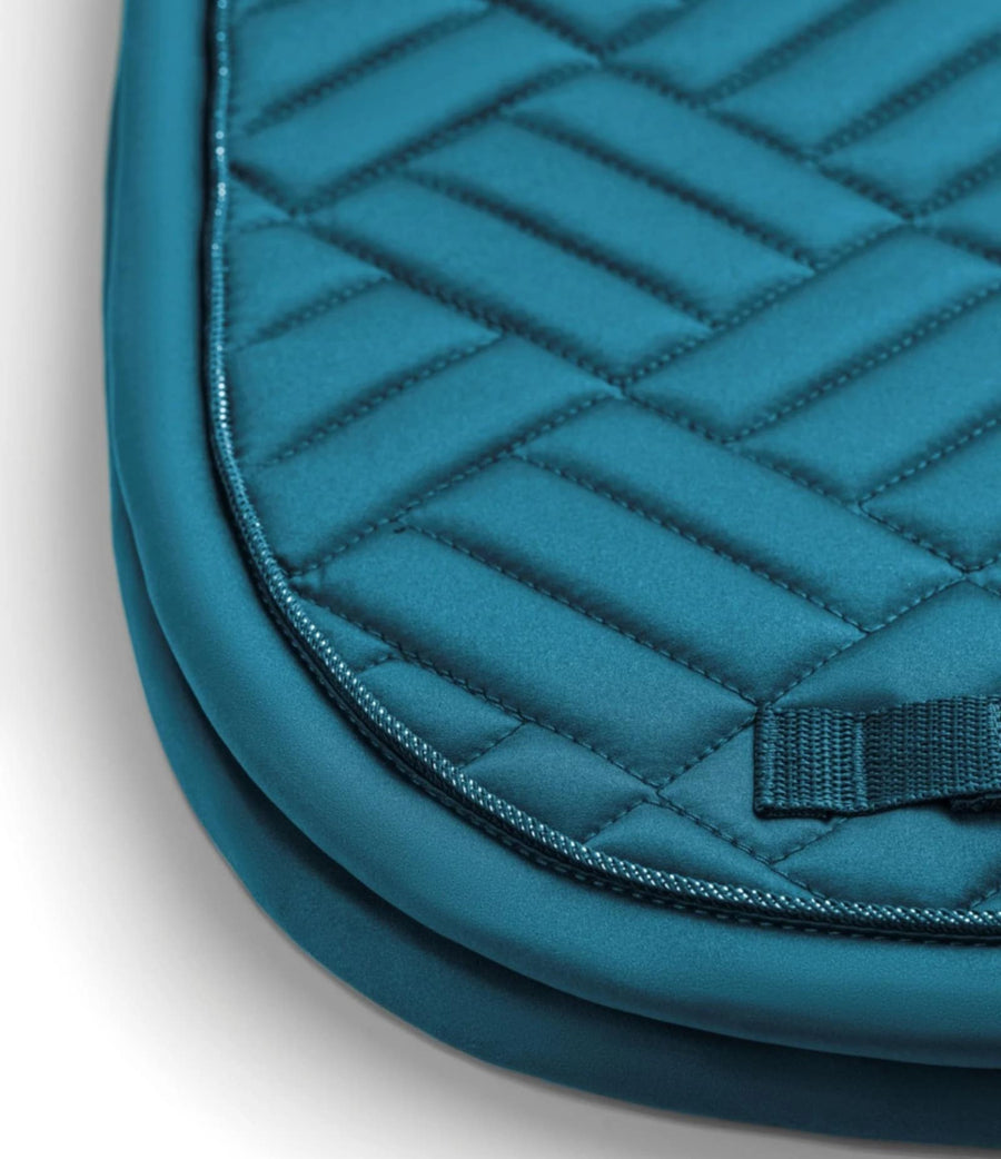 Equestrian Stockholm Modern Dressage Saddlepad  Teal Blue