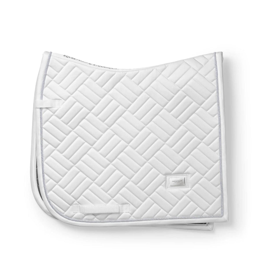 Equestrian Stockholm Modern Dressage Saddlepad White