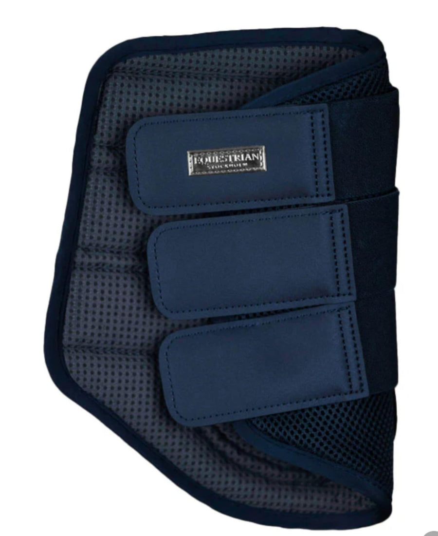 Equestrian Stockholm Mesh Brushing Boots Navy