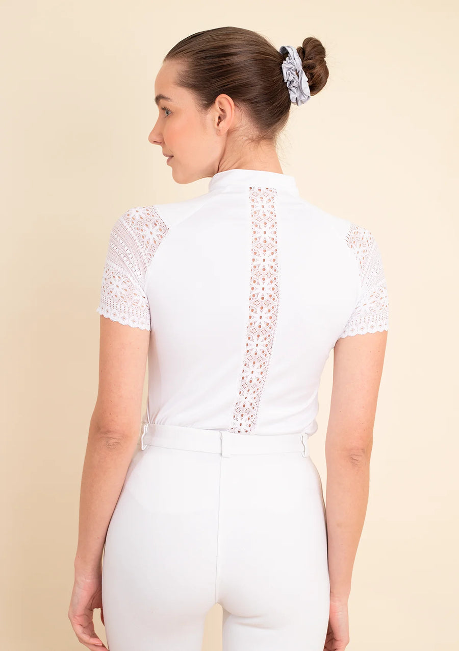 Ronner Ella White Lace Showshirt