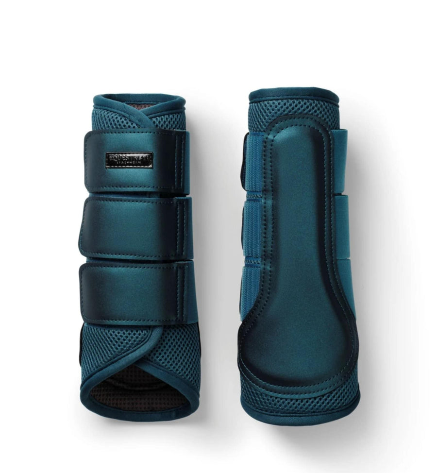 Equestrian Stockholm Mesh Boots Teal Blue