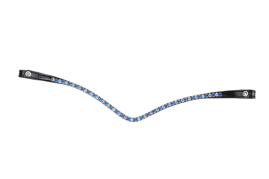 Montar Sapphire/light Blue Snap on Browband