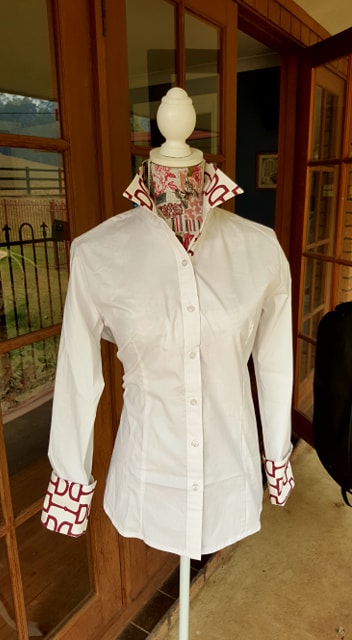 LIMITED EDITION Casual Dress Shirt with Burgundy Bit Trim