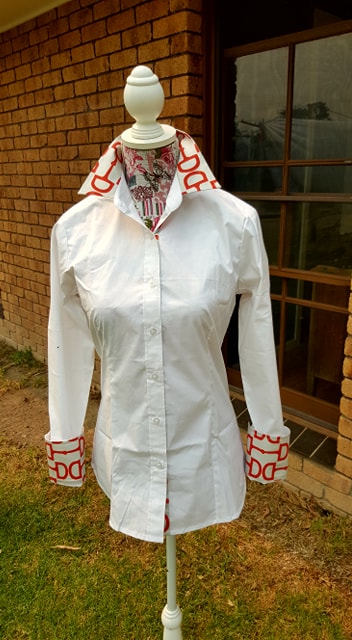 LIMITED EDITION Casual Dress shirt with Red Snaffle bit trim