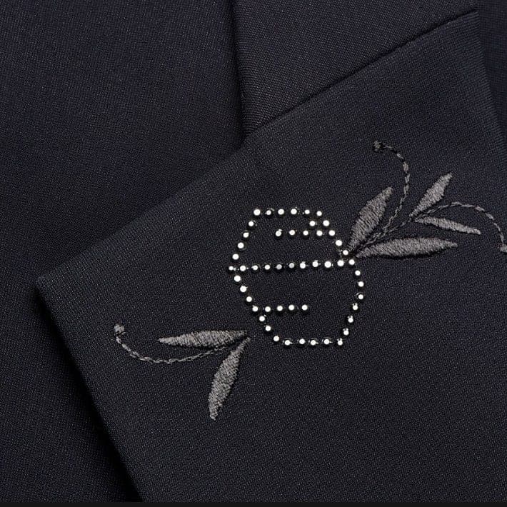 Samshield Black Embroidery Dressage Tails