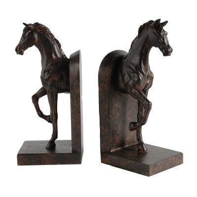 Equestrian Antique Brown Horse  Bookends
