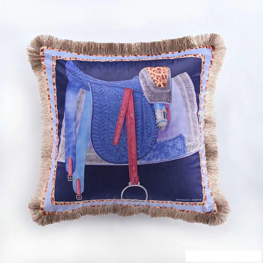 New Style Print Luxury Cushion blue Saddle