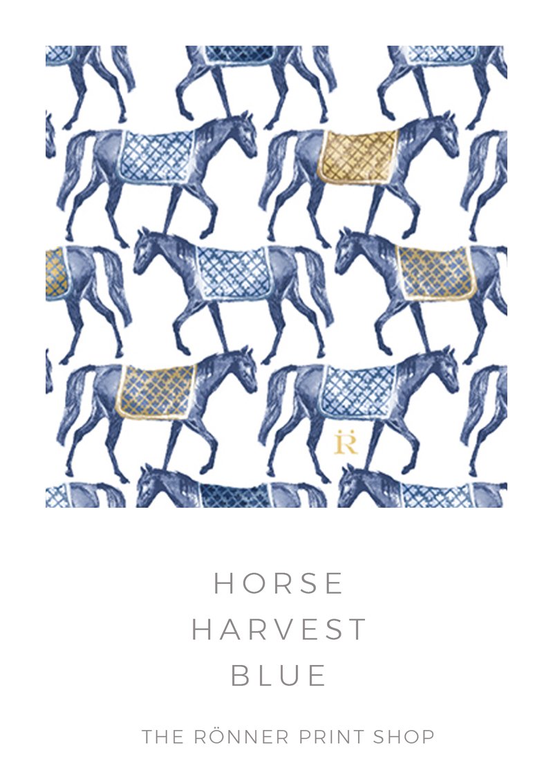 Ronner Design Miranda Knot Dress Horse Harvest Blue